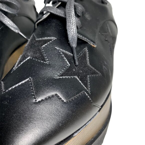 JESSICA BUURMAN Super Tall Platform Vegan Leather Oxfords - Picture 6 of 8